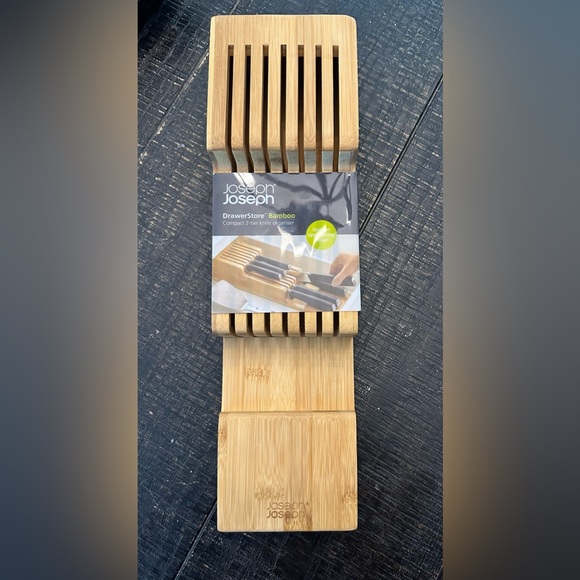 Joseph Other - Knife drawer organizer - bamboo compact 2 tier storage - new in package Joseph